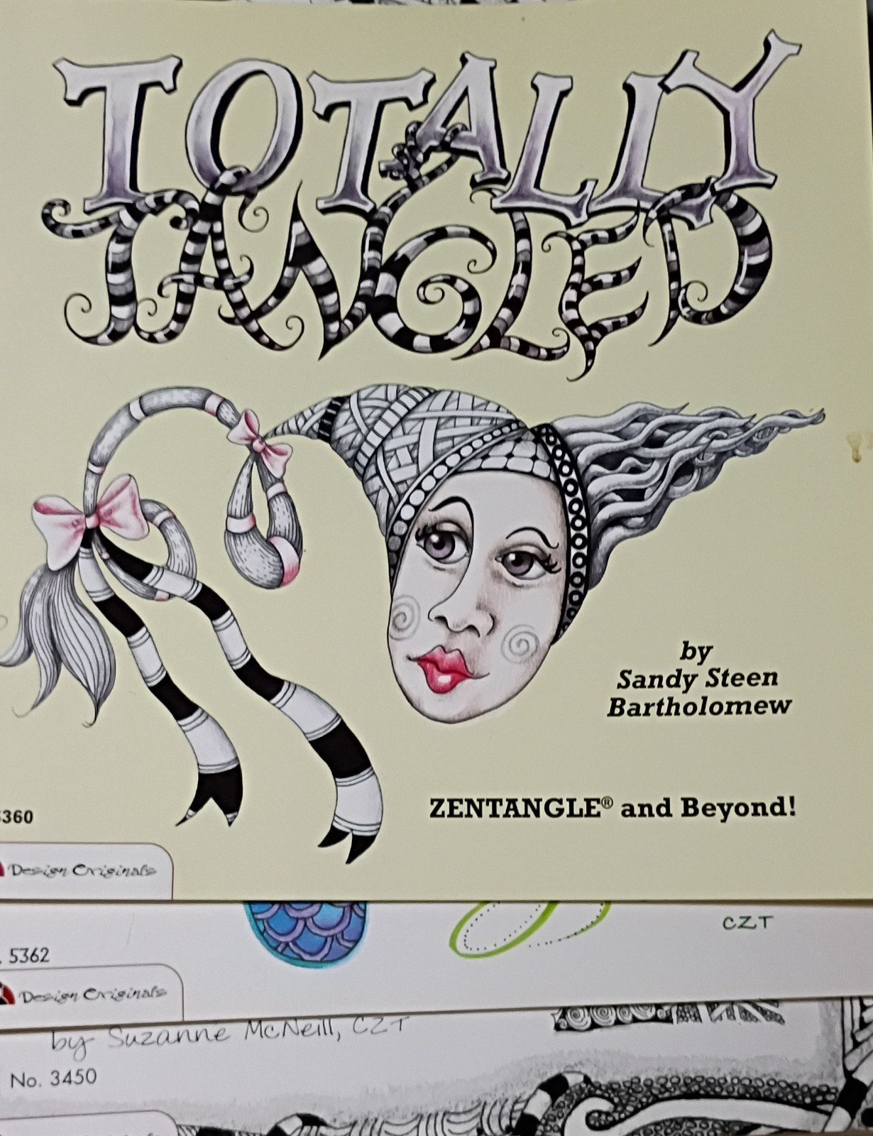 Zentangle Art Book Lot, 7 Books, Zentangle 2 3 4 Basics Time to Tangle