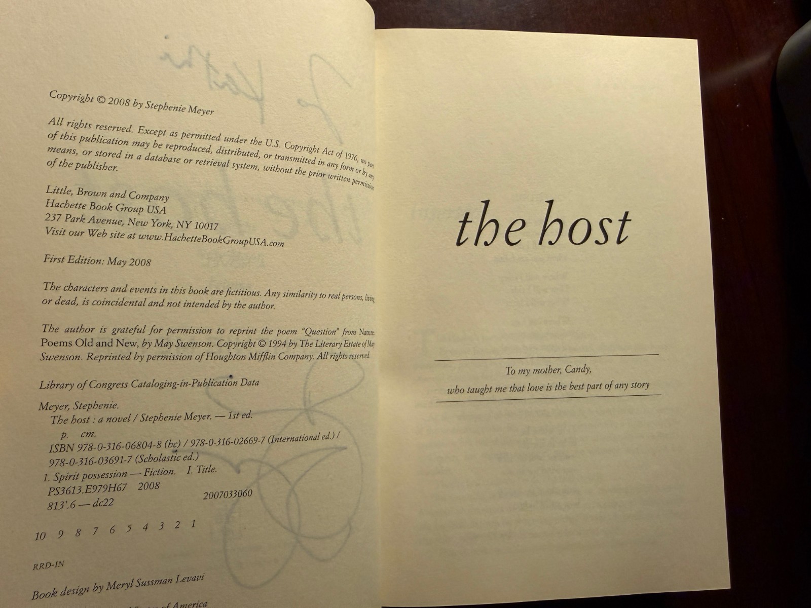 RARE „The Host“ SIGNED by Stephenie Meyer 1st Edition 1st Print HC DJ 2008