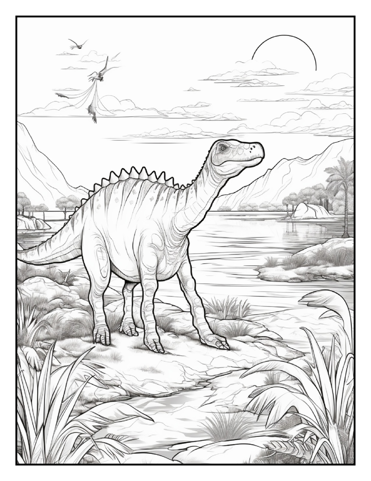 „Cute Dinosaur Coloring Book – Perfect Gift for Kids Who Love Dinosaurs“